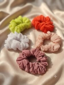 Soft Georgette Scrunchies (6 pcs)