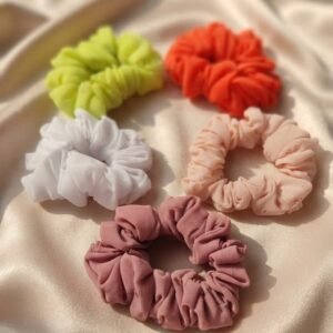 Soft Georgette Scrunchies (6 pcs)