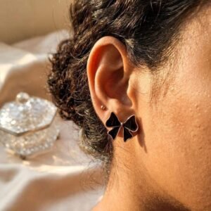 Black Bow Studs