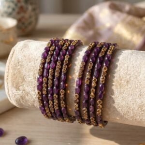 Wine Stone Bangles